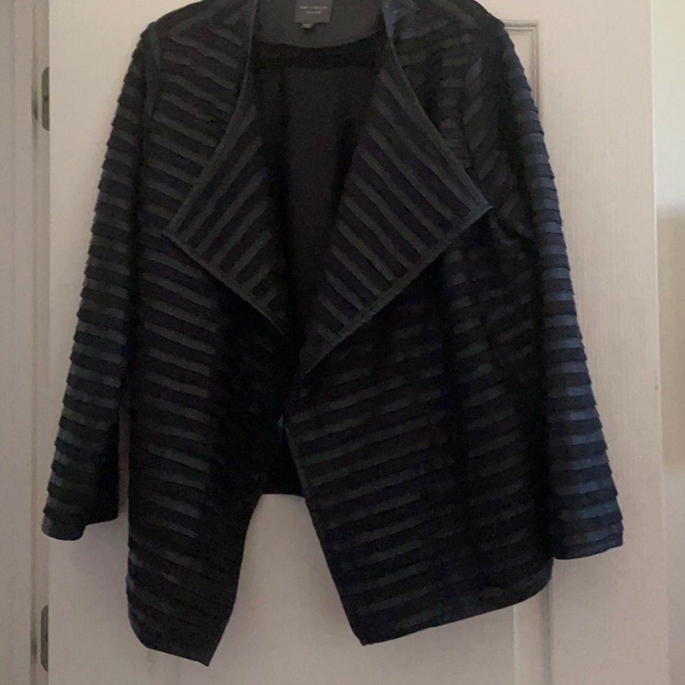 Limited black faux leather jacket.